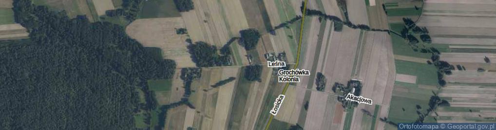 Zdjęcie satelitarne Leśna ul.