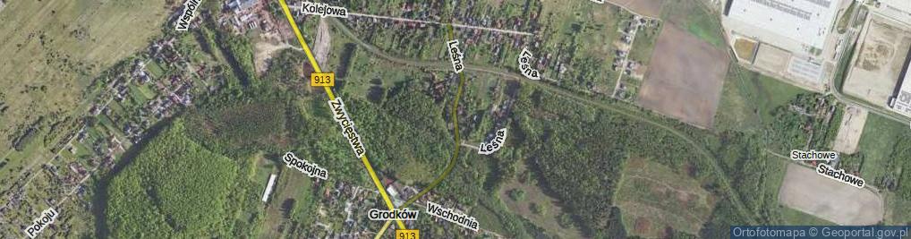 Zdjęcie satelitarne Leśna ul.