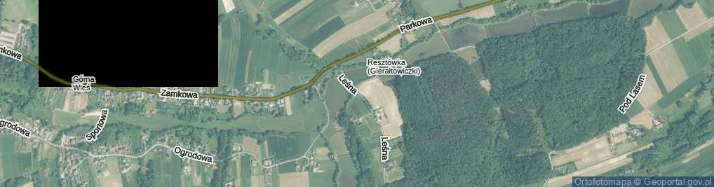 Zdjęcie satelitarne Leśna ul.