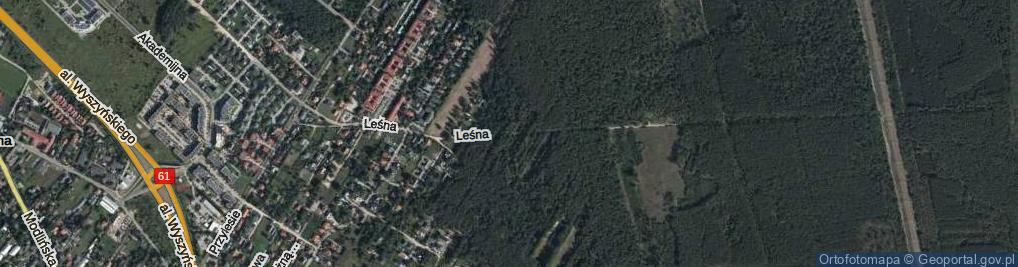 Zdjęcie satelitarne Leśna ul.