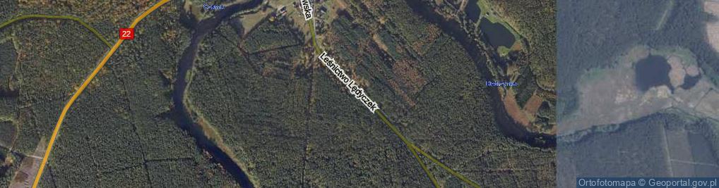 Zdjęcie satelitarne Leśnictwo Lędyczek ul.