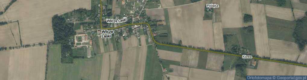 Zdjęcie satelitarne Leśnictwo Wilcze Laski ul.