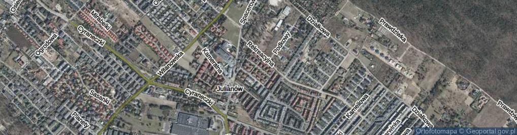 Zdjęcie satelitarne Letniskowa ul.