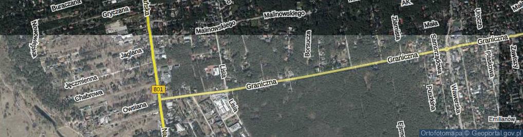 Zdjęcie satelitarne Leśny Zakątek ul.