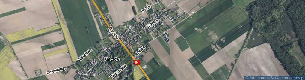 Zdjęcie satelitarne Leśna ul.