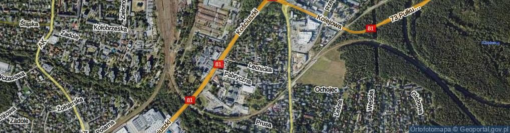 Zdjęcie satelitarne Lechicka ul.