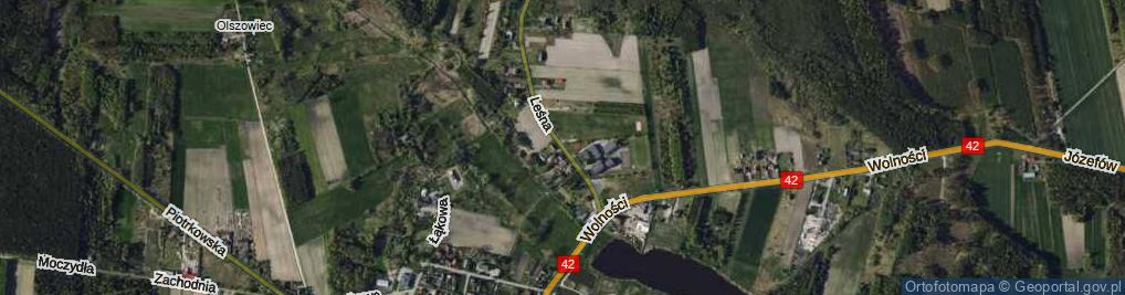 Zdjęcie satelitarne Leśna ul.