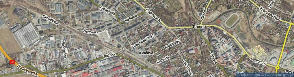 Zdjęcie satelitarne Lewakowskiego Augusta ul.