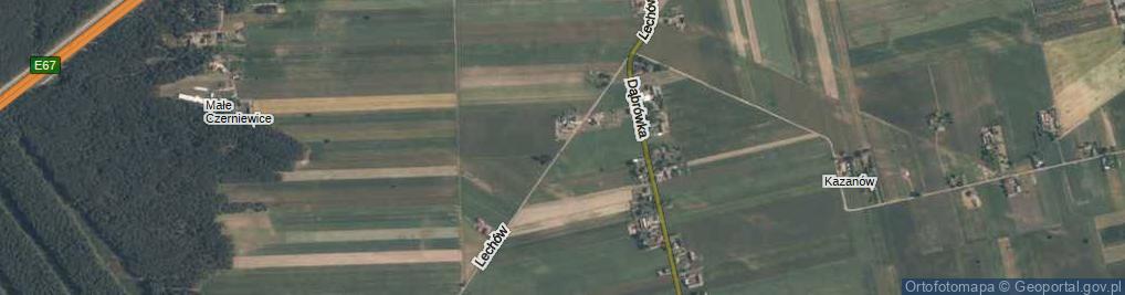 Zdjęcie satelitarne Lechów ul.