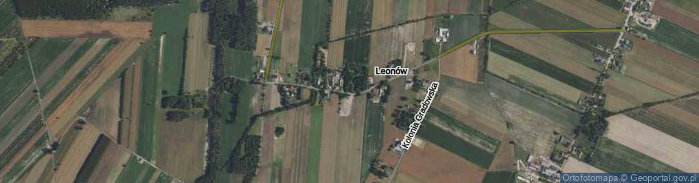 Zdjęcie satelitarne Leonów ul.