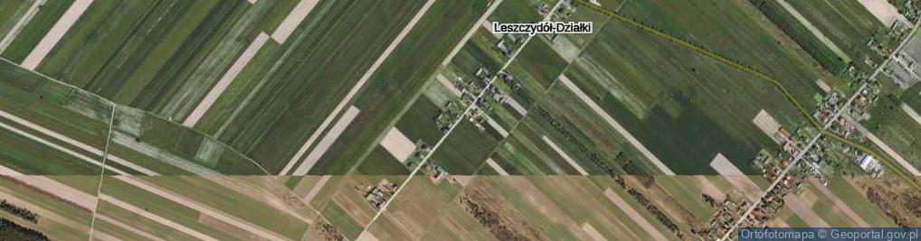 Zdjęcie satelitarne Leszczydół-Działki ul.