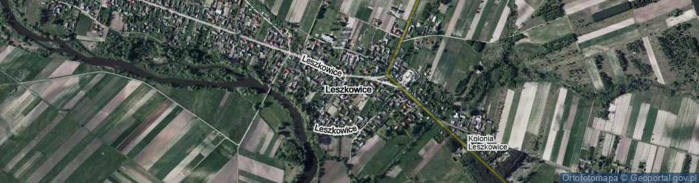 Zdjęcie satelitarne Leszkowice ul.