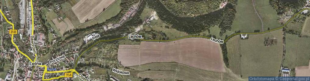 Zdjęcie satelitarne Lechów ul.