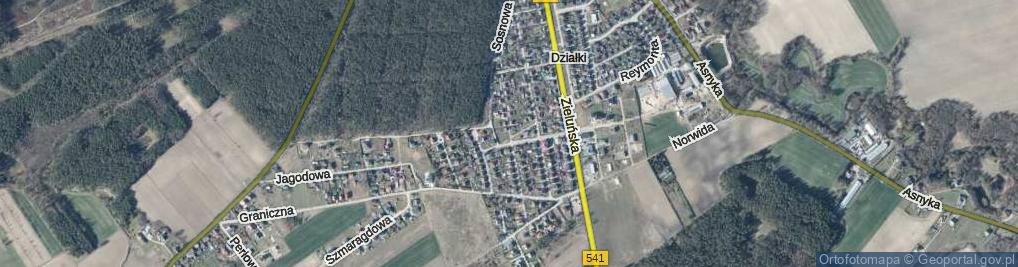 Zdjęcie satelitarne Leśna ul.