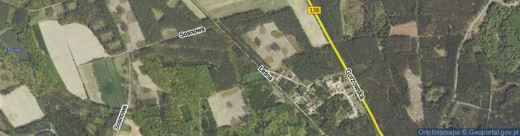 Zdjęcie satelitarne Leśna ul.