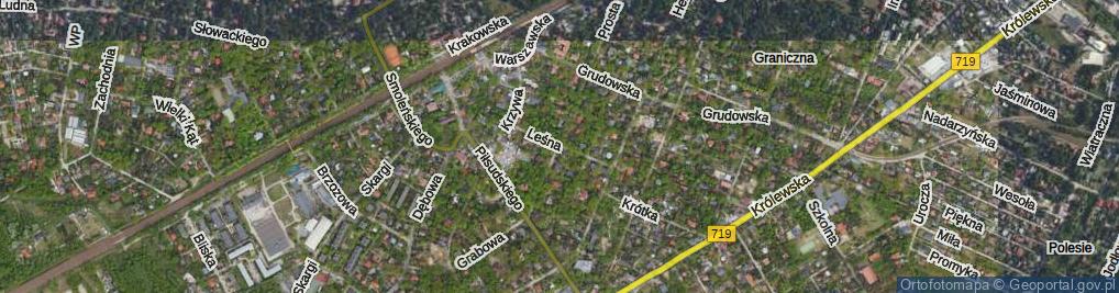 Zdjęcie satelitarne Leśna ul.