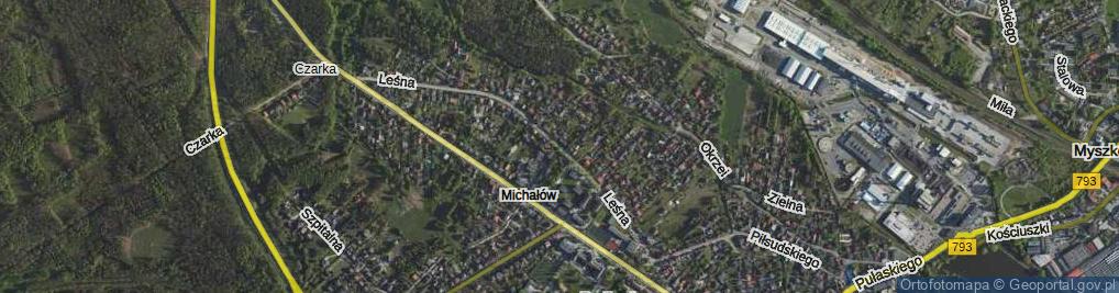 Zdjęcie satelitarne Leśna ul.