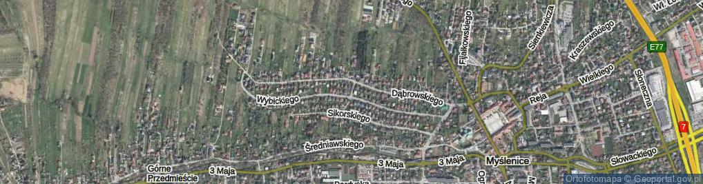 Zdjęcie satelitarne Legionów ul.