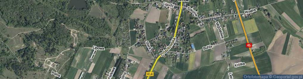 Zdjęcie satelitarne Leśne Wzgórze ul.