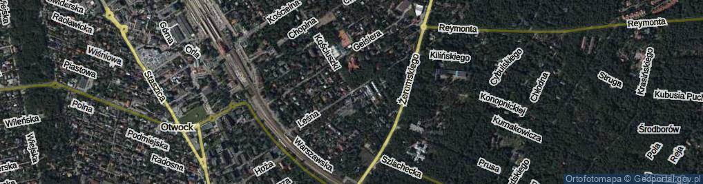 Zdjęcie satelitarne Leśna ul.