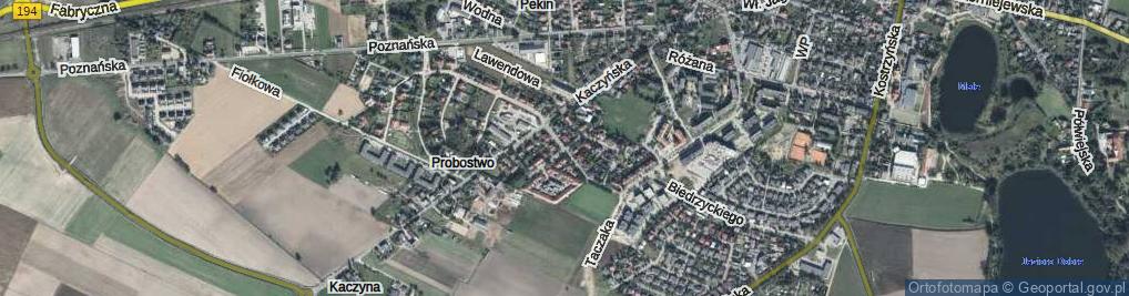 Zdjęcie satelitarne Lewandowskiego, kpt. ul.