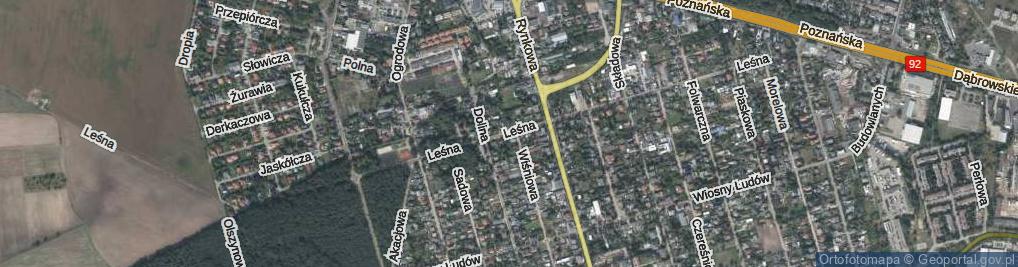 Zdjęcie satelitarne Leśna ul.