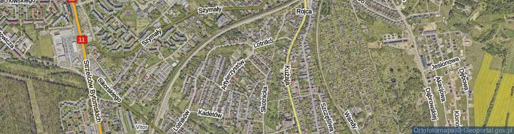 Zdjęcie satelitarne Leśna ul.