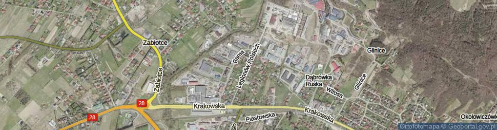 Zdjęcie satelitarne 2 Armii Wojska Polskiego ul.