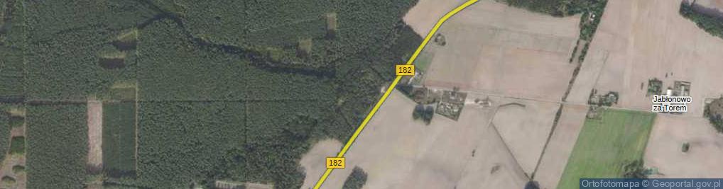 Zdjęcie satelitarne Leśnictwo Jabłonówko ul.