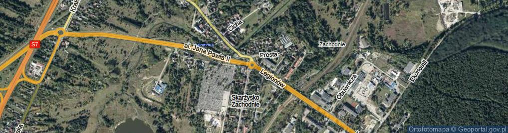 Zdjęcie satelitarne Legionów ul.