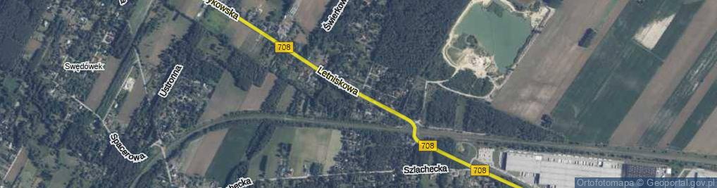 Zdjęcie satelitarne Letniskowa ul.