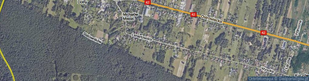 Zdjęcie satelitarne Lenartowska ul.