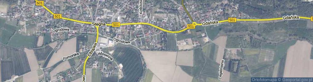 Zdjęcie satelitarne Letniskowa ul.