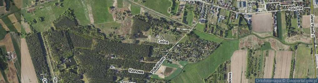Zdjęcie satelitarne Leśna ul.