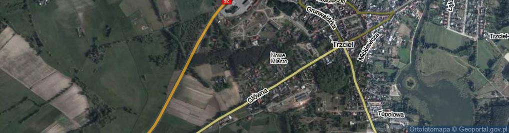 Zdjęcie satelitarne Leśna ul.