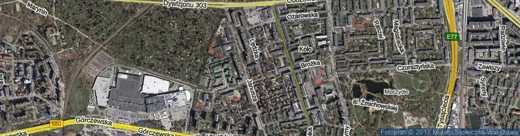 Zdjęcie satelitarne Lędzka ul.