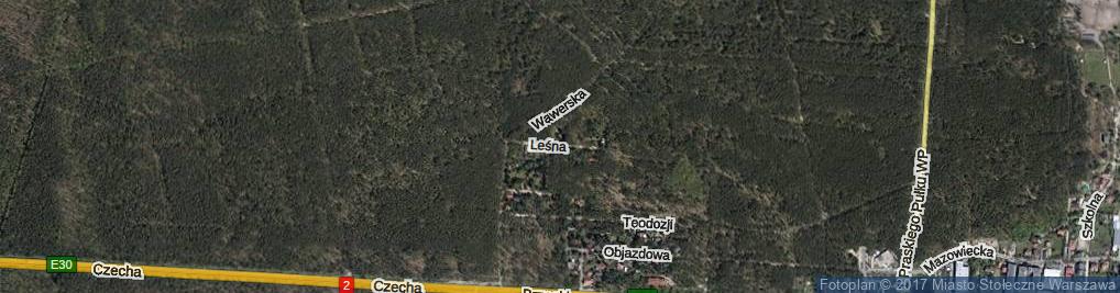 Zdjęcie satelitarne Leśna ul.