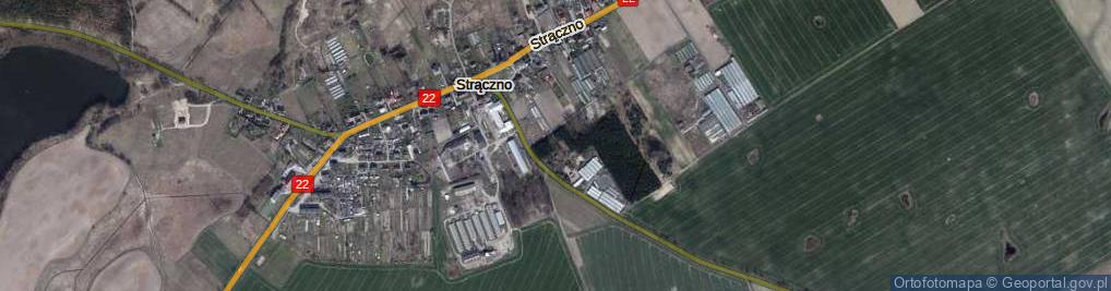 Zdjęcie satelitarne Leśnictwo Strączno ul.