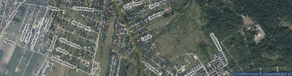 Zdjęcie satelitarne Letnia ul.