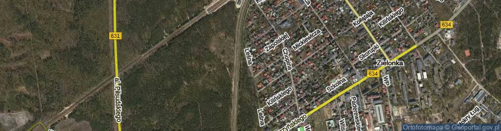 Zdjęcie satelitarne Leśna ul.
