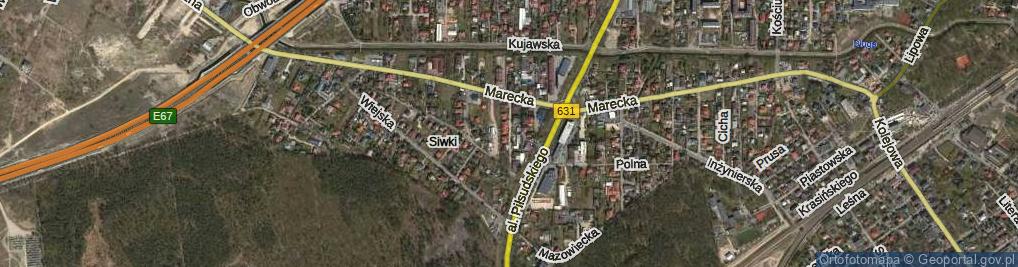 Zdjęcie satelitarne Letnia ul.