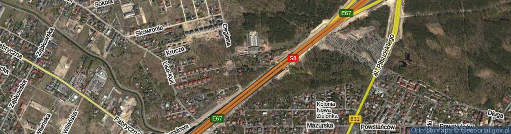 Zdjęcie satelitarne Letniskowa ul.