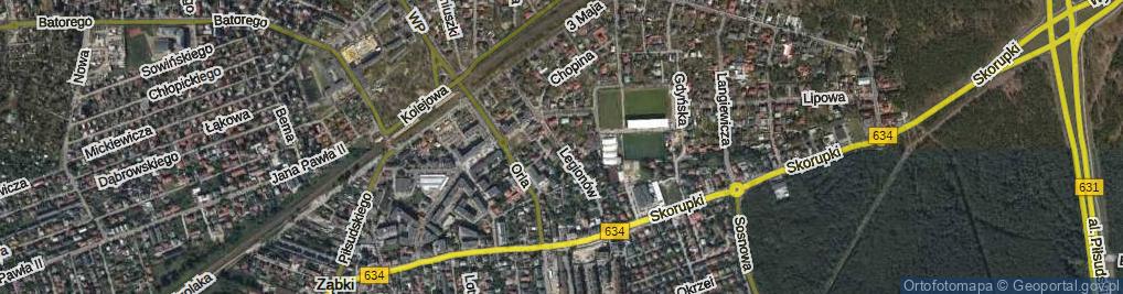 Zdjęcie satelitarne Legionów ul.