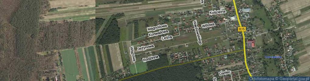 Zdjęcie satelitarne Leśna ul.