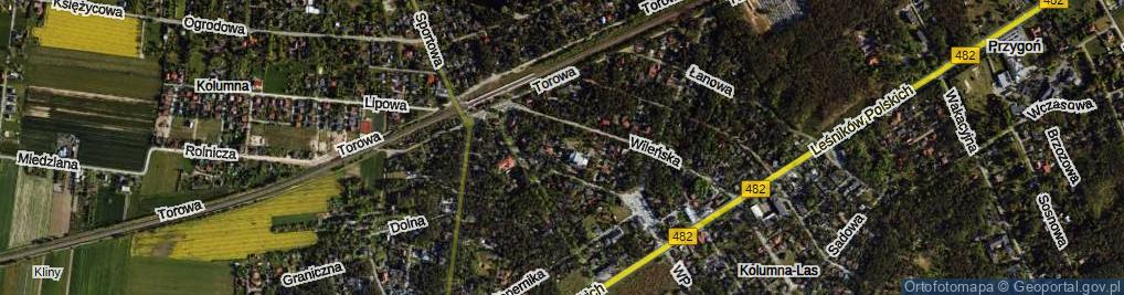 Zdjęcie satelitarne Letnia ul.