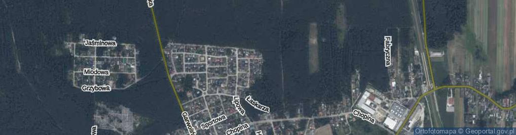 Zdjęcie satelitarne Lewandowskiego, por. ul.