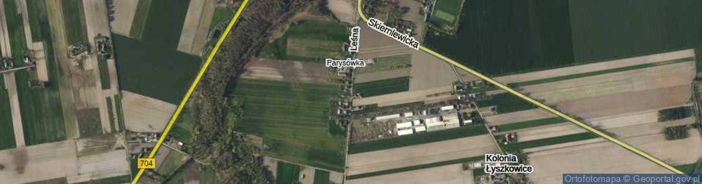 Zdjęcie satelitarne Leśna ul.