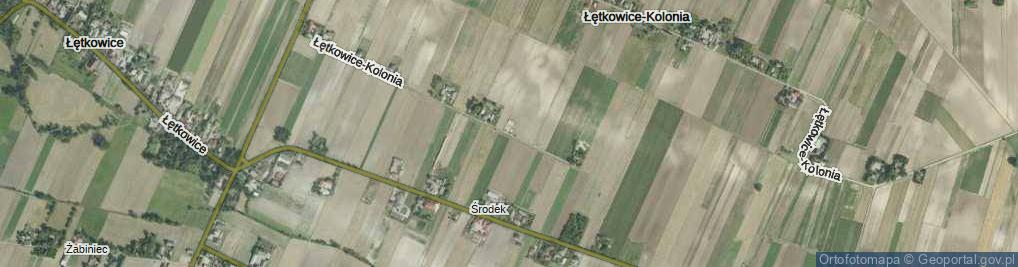 Zdjęcie satelitarne Łętkowice-Kolonia ul.
