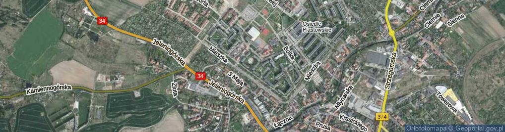 Zdjęcie satelitarne Leszka Białego ul.