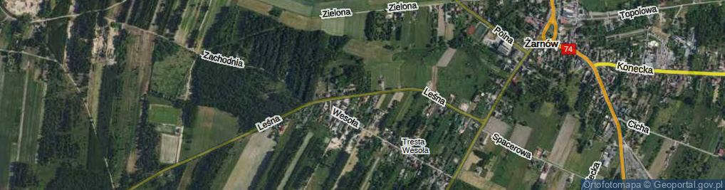 Zdjęcie satelitarne Leśna ul.